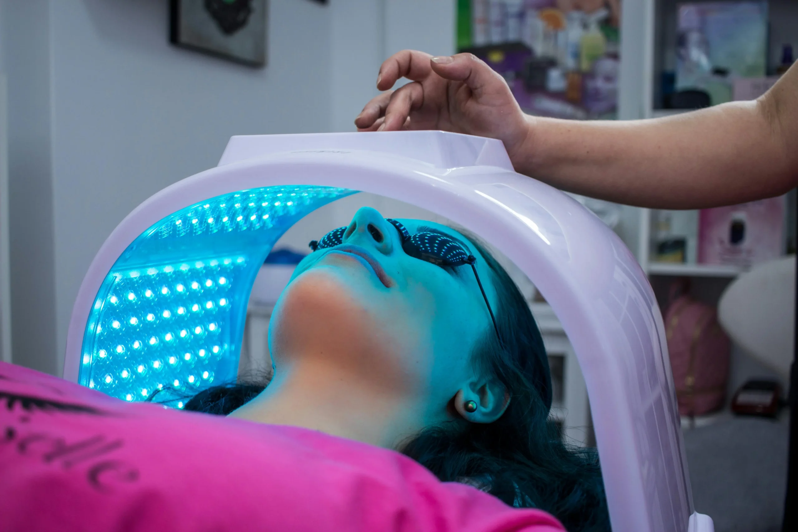 Platinum Feather Ritual Facial with LED light dome Melbourne FL