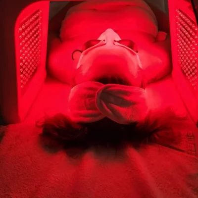 LED light therapy facial treatment at Cranky Crow Aesthetics in Melbourne Florida